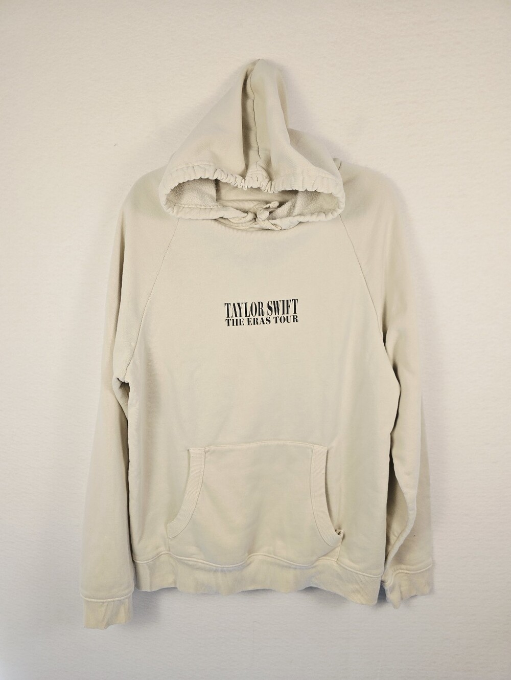 Taylor Swift The Eras Tour Official Cream L Sleeve Hoodie. Ladies Large